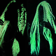 24Inch 100G GLOW IN THE DARK Synthetic Jumbo Braiding Hair Extensions