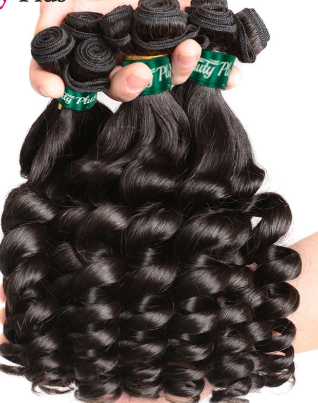 10-32 inch Rose Curly Funmi Human Hair Bundles 10A Grade Brazilian Hair