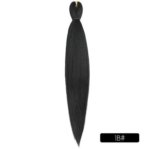 Braiding Hair Pre Stretched Synthetic Braids Extensions Jumbo Box Braid Yaki Straight Hair Bundles for Senegalese Twist