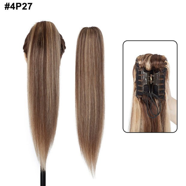 14-22Inches Claw Clip in Ponytail Human Hair
