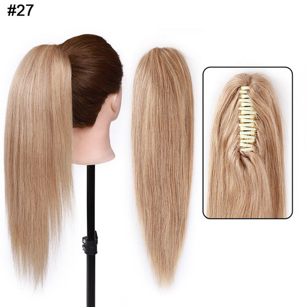 14-22Inches Claw Clip in Ponytail Human Hair