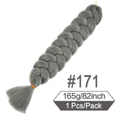 82 Inch 165g/Pack Synthetic Crochet Hair Pre Stretched Jumbo Braiding Hair For Box Braids
