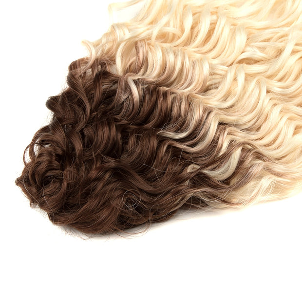 Deep Wave Twist Crochet Hair Synthetic Afro Curly Crochet Braids Braiding Hair (Many Colors)