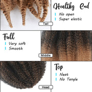 Afro Kinky Twist Crochet Marley Braiding Hair 8inch Short Synthetic Hair Extensions