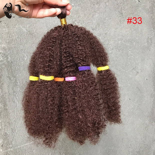 12inch Synthetic Ombre Braiding Hair Afro kinky Hair Extension