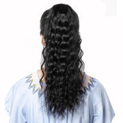 Wavy Drawstring Ponytail Human Hair Brazilian Remy Natural Color Yepei Pony Tail