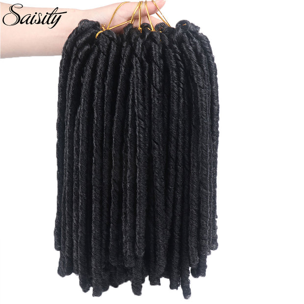 14‘’faux locs crochet hair soft and light dreadlocks crochet braids 15 strands/pack