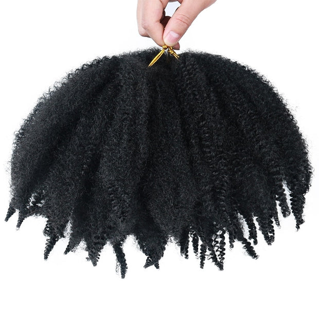 Afro Kinky Twist Crochet Marley Braiding Hair 8inch Short Synthetic Hair Extensions