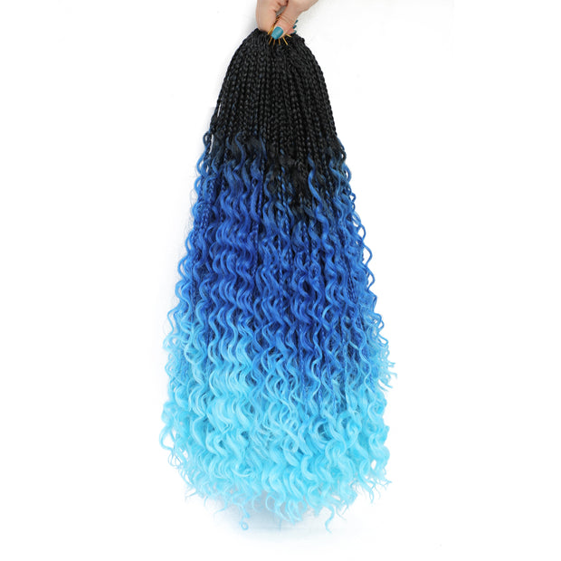 Goddess Crochet Bohemian Box Braiding Hair Three Braids