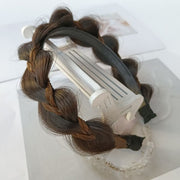 Mix Color Three-strand Twist Braid Sandwich Hairbands  Wide-brimmed Handmade Braid Hair Accessories For Women