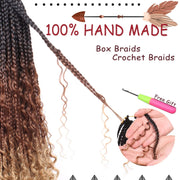 Goddess Crochet Bohemian Box Braiding Hair Three Braids