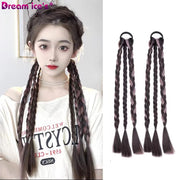 Synthetic Pony Tail Long Braided Ponytail Handmade