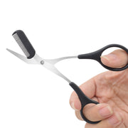 Eyebrow Trimmer Eyebrow Scissors with Comb Stainless Steel E