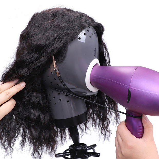 Wigs Head Drying Unit for Lace Wig Scalp Cap Net Hair Dryer Material Wig Display Head Mannequin Head for Wigs