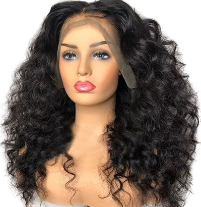 30” Loose Wave 360/13x6 Lace Frontal Wig Brazilian 250 Density Fake Scalp You May Fill Hair