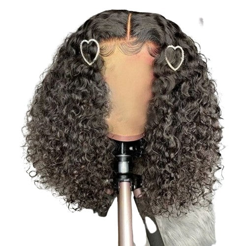 13x4 HD Transparent Lace Frontal Wig Kinky Curly Human Hair