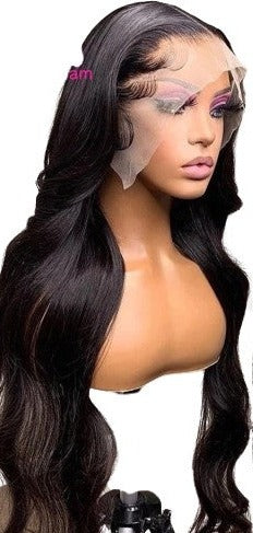 30” to 40” 13x6 Brazilian Body Wave Lace front Human Hair, 5x5 lace Loose Water Wave
