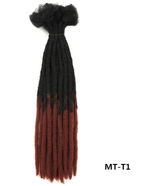 22 Inch Ombre Dreadlocks Crochet Braids Hair Synthetic Locs For Men And Women