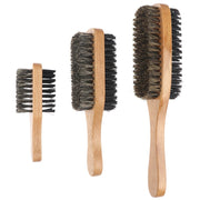 Boar Bristle Hair Brush - Natural Wooden Wave Brush