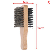 Boar Bristle Hair Brush - Natural Wooden Wave Brush