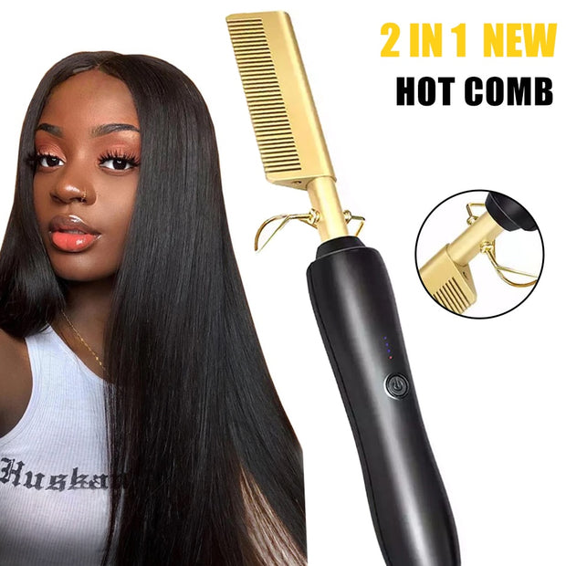 Electric Smoothing Hot Iron Comb