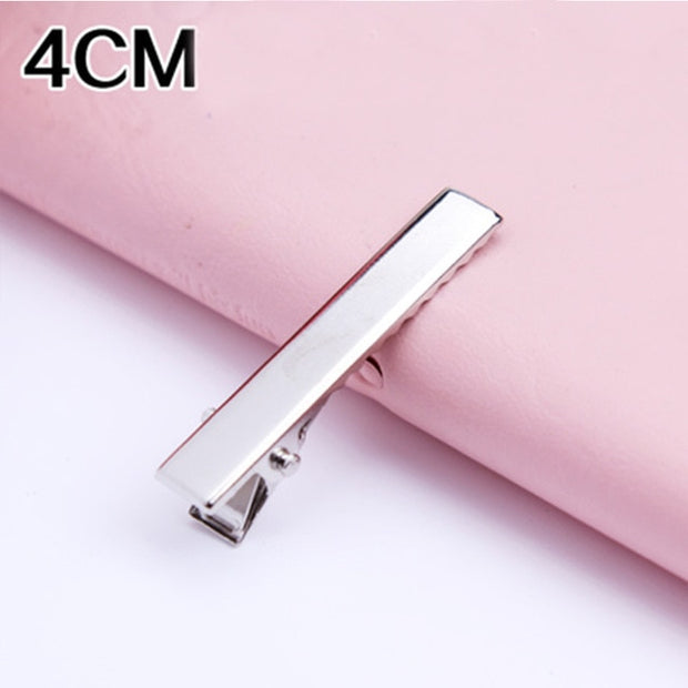 30PCS/Lot High Quality Hair Clips DIY Iron Hairpins 3.2-5.5cm Basic Barrettes Cool Girls Silver-Color Ornament Women Accessories