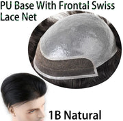 100% European Human Hair, Swiss Lace With Half Pu Around Hair 8*10”