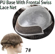 100% European Human Hair, Swiss Lace With Half Pu Around Hair 8*10”
