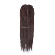 Silk Base Human Hair Topper Wig 8cm x 13cm Natural Hairpieces