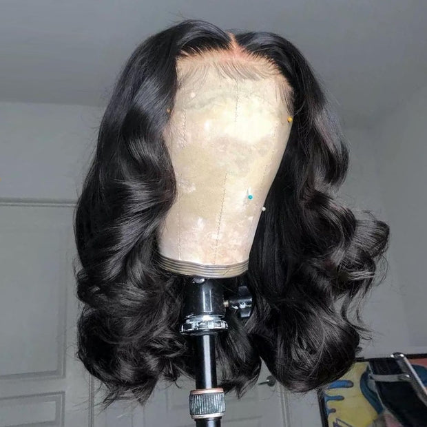 13x6/13x4/4x4 Body Wave Lace Front Human Hair Brazilian Remy Bob wig Pre Plucked 180 Density