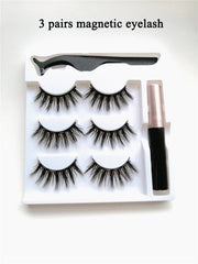 Mix 1/3/5/7/10 Pairs Magnetic False Eyelashes Liqiud Eyeliner Beauty Kit