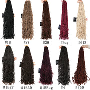 24" to 36" Faux Locs Crochet Braid Curly Hair New Soft Locs