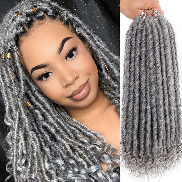 16 to 20" Goddess Faux Locs Crochet Hair Soft End Natural Synthetic Braids