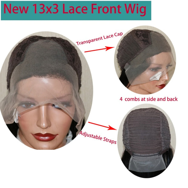 Italian Yaki Straight Human Hair 5x5 Lace Front Pre Plucked Wig
