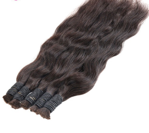 Remy Human Hair Brazilian Straight Braiding Hair Natural Color No Weft Crochet Braids