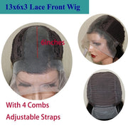 Italian Yaki Straight Human Hair 5x5 Lace Front Pre Plucked Wig
