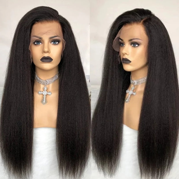 Glueless Kinky Straight Full Lace/360 Virgin Human Hair Wigs