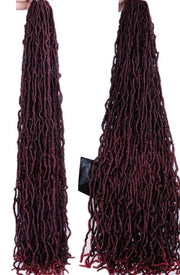 24" to 36" Faux Locs Crochet Braid Curly Hair New Soft Locs