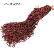 36 Inch Soft Faux Locs Crochet Hair Long Curly Dreadlocks Hair Extensions Pre Looped