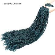 36 Inch Soft Faux Locs Crochet Hair Long Curly Dreadlocks Hair Extensions Pre Looped