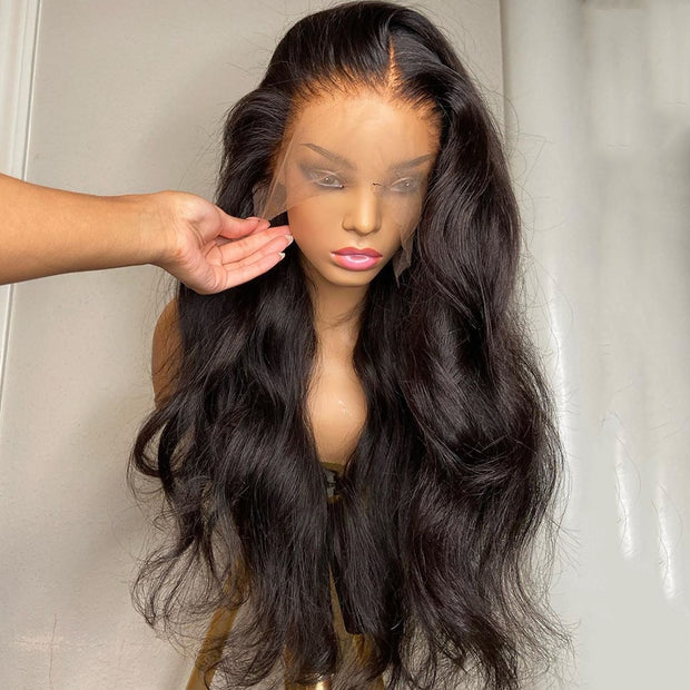 30” to 40” 13x4 Brazilian Body Wave/Loose Wave Full HD Lace Front Human Hair Wig Pre Plucked