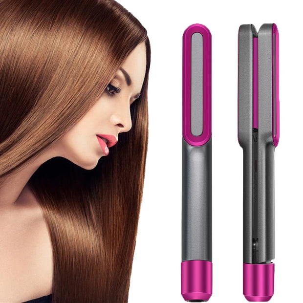 Ceramic PTC Heat 3D Floating Plate 2 In 1 air Flat Iron Hair Straightener and Curler