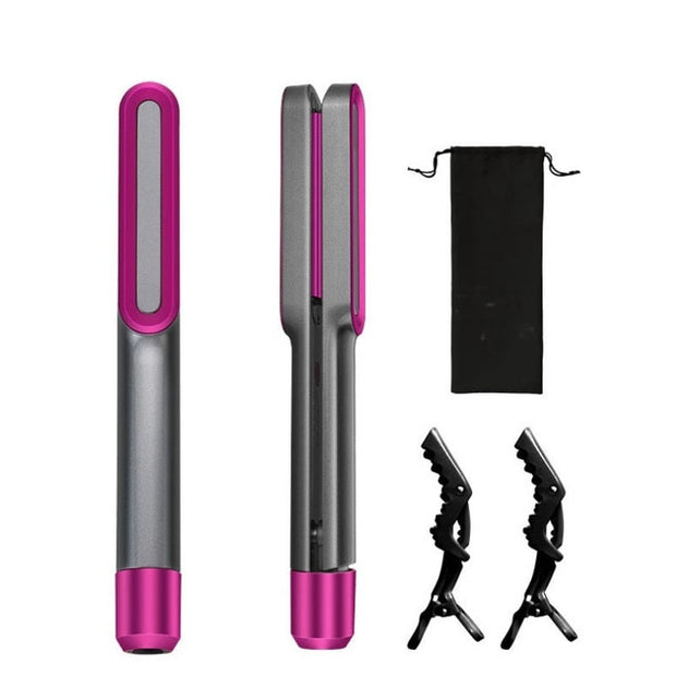 Ceramic PTC Heat 3D Floating Plate 2 In 1 air Flat Iron Hair Straightener and Curler