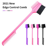 New Double-sided Edge Control Hair Brush Comb