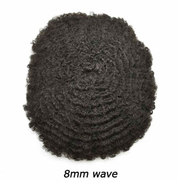 Curly Afro Toupee, Undetectable Full Lace 6”