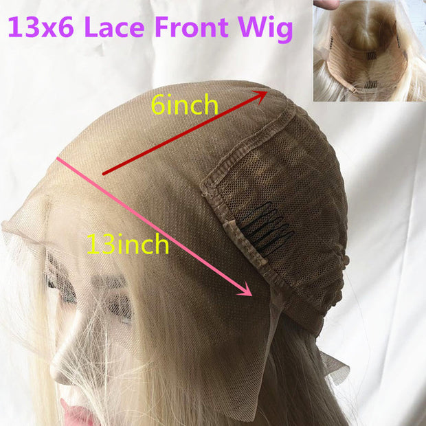 Colorful Lace Front Human Hair Wigs Straight Remy Hair 13x4/13x6 Preplucked 150%
