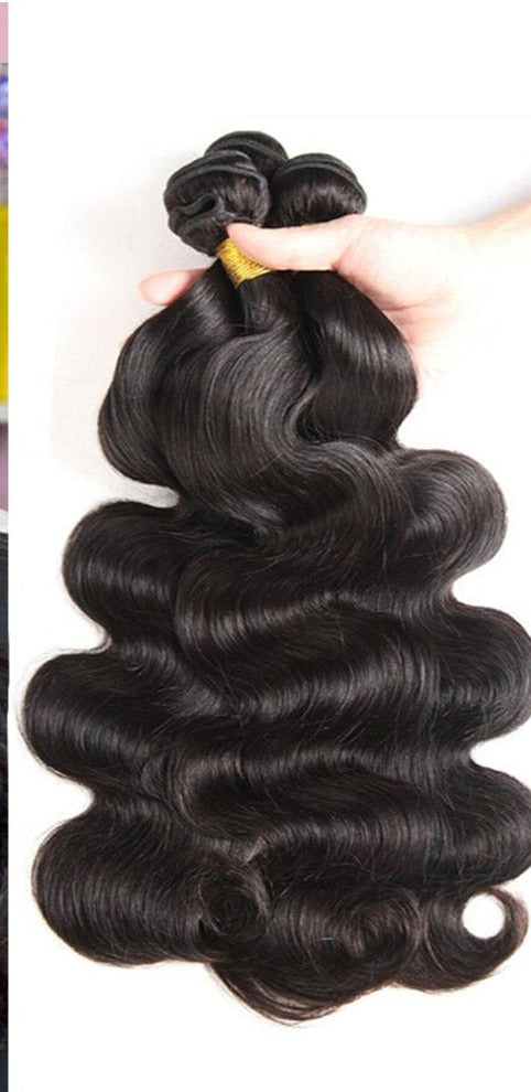 8-30” Body Wave Malaysian Hair Bundles Raw Curly Human Hair Bundles 3/4