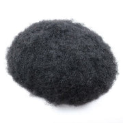Kinky Curly Thin Skin 6MM Afro Curly Hair Unit Black