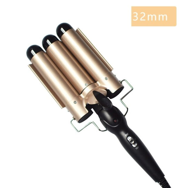20-32mm Hair Curling Iron Ceramic Triple Barrel Hair Curler