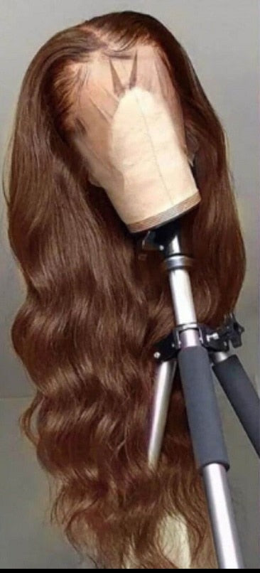 Body Wave Lace Front Wig Brown Colored Human Hair Wigs 13x6 Brazilian Remy Hair pre Plucked Wig